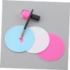 Beatifufu Nail Art Palette 5pcs Set Round Resin Paint Trays Non-absorbent for Mixing Sleek Surface Design view 2