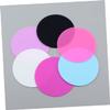 Beatifufu Nail Art Palette 5pcs Set Round Resin Paint Trays Non-absorbent for Mixing Sleek Surface Design view 3