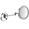 10X Magnification Wall Mounted Mirrors Makeup Shaving Mirror LED Lighted Bathroom Mirror Conceal Install for Hotel Vanity with Adjustable Extendable (Color : Archaize) (Chrome)