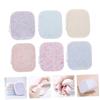 MERRYHAPY 6pcs Thickened Facial Cleansing Pads Gentle Makeup Remover Sponges for Daily Skin Care Hydrating and Exfoliating Face Wipes with Green Tea Lavender Orange Blueberry and view 4