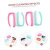 Beatifufu 4pcs Nail Cleaning Brush Ergonomic Handle for Easy Grip Nail Dust Removal for Home and Convenient Storage Design view 2