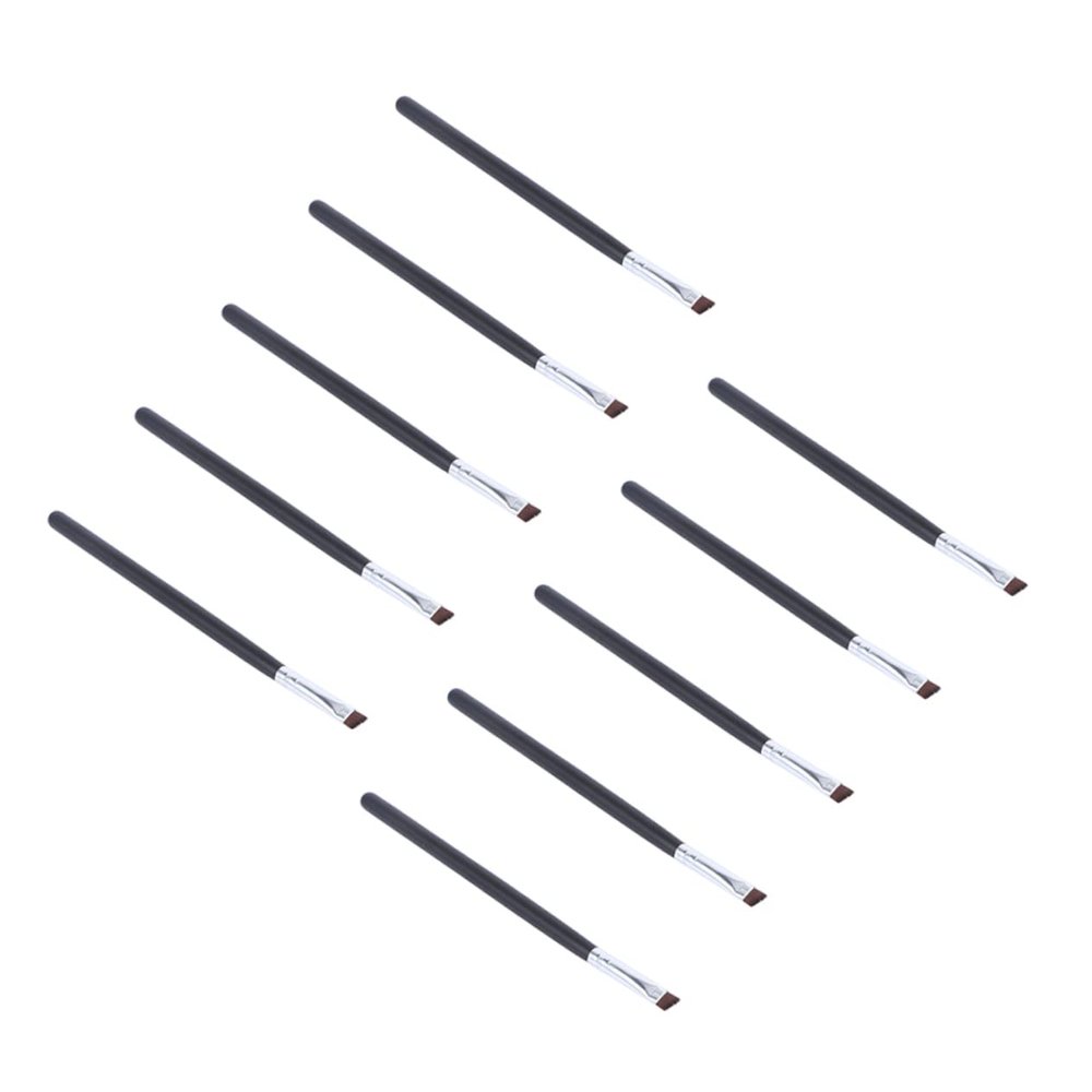 MERRYHAPY Practical Makeup Tool Set 10pcs Eyeliner Brush Angled Brush for Beginners