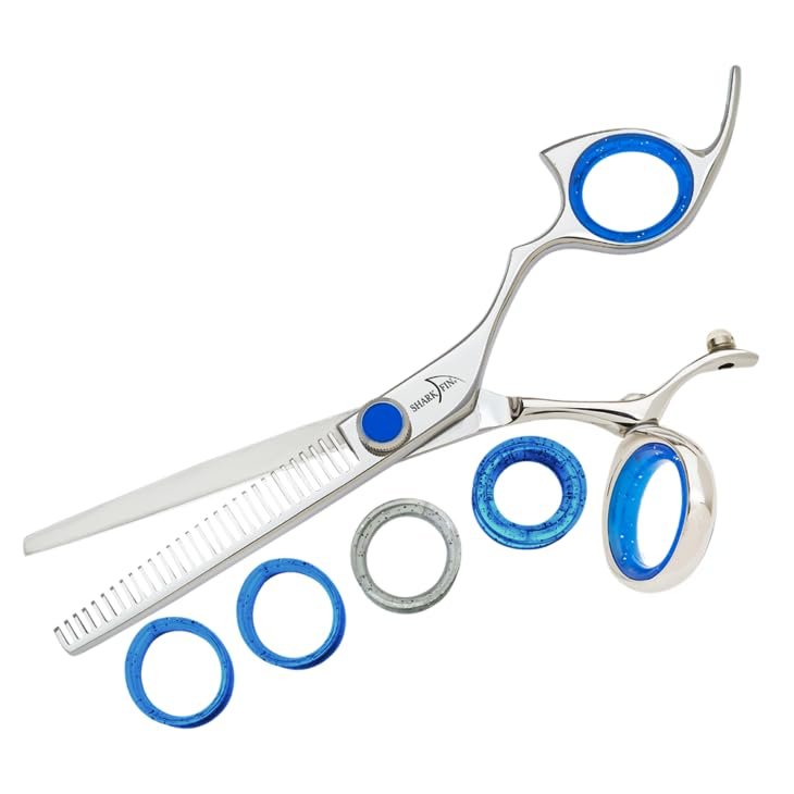Sharkfin Shears Professional Plus Right Handed Swivel STAINLESS 28 Tooth Thinner