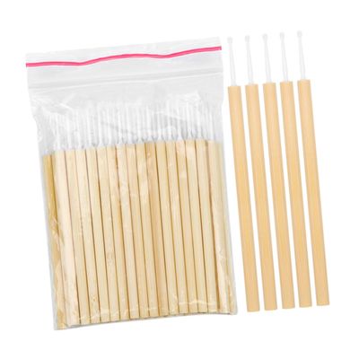 Beatifufu 50pcs Eyelash Grafting Tool Cleaning Sticks Swabs for Makeup Application Portable Eyelash Extension Brushes for Beauty Salons and Home Use