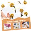 minkissy 6pcs Flower Press Blotter Paper Embossed Plate for Dried Flowers Herbarium Paper Press for Craft Projects view 2