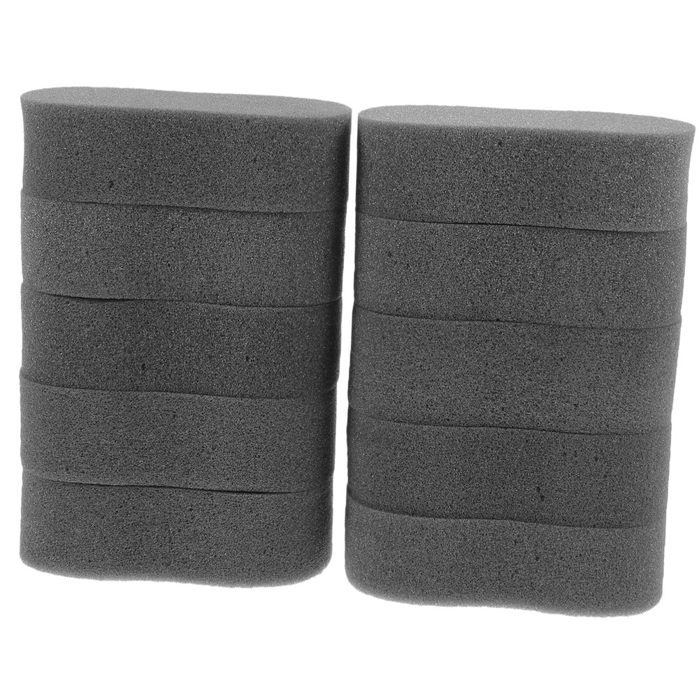 10pcs Black Neck Duster Sponge Brush for Hair Clippings Cleanup
