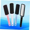 MERRYHAPY 1pcs Double-Sided Stainless Steel Foot File Sandpaper Exfoliator Black Stainless Steel Foot File White Blue for Smooth Skin and Callus Removal Salon view 2