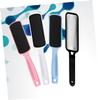 MERRYHAPY 1pcs Double-Sided Stainless Steel Foot File Sandpaper Exfoliator Black Stainless Steel Foot File White Blue for Smooth Skin and Callus Removal Salon view 4