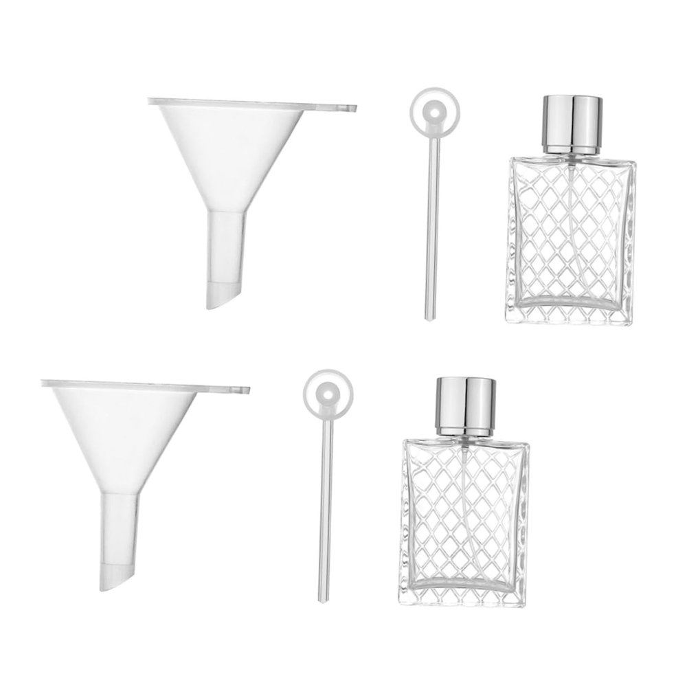 minkissy 1set Travel Perfume Bottles Funnels Perfume Dispensing Containers Refillable Travel Accessories Random Options for Daily Care Needs
