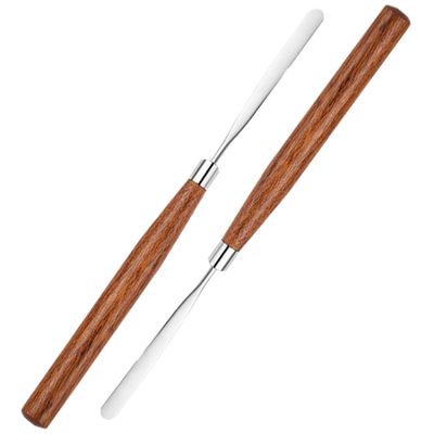 Ipetboom 2pcs Cosmetic Mixing Tool Spatula and Mixer for Blending Creams Foundations and Nail Art Colors Easy to Clean and Durable