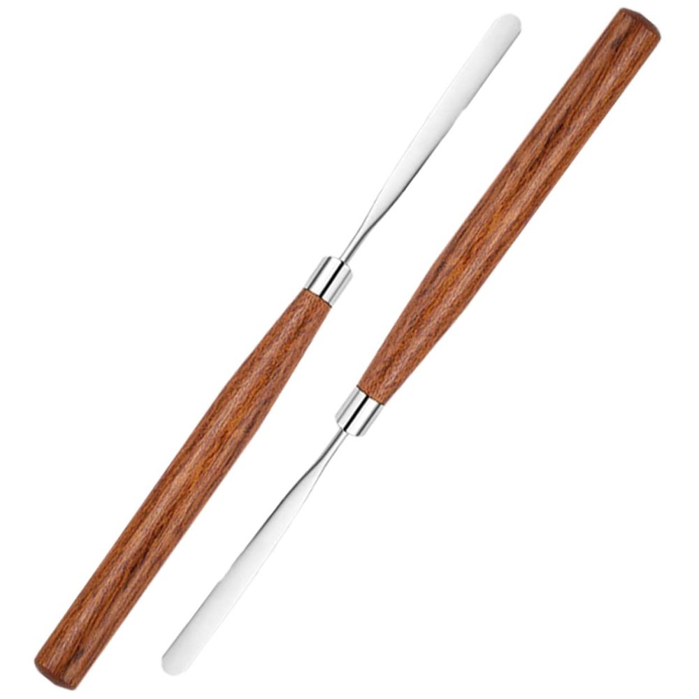 Ipetboom 2pcs Cosmetic Mixing Tool Spatula and Mixer for Blending Creams Foundations and Nail Art Colors Easy to Clean and Durable