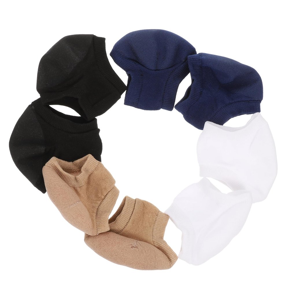 Gogogmee 4pairs Elastic Toeless Socks for Women Men Gel Socks Moisturizing Moleskin for Foot Care