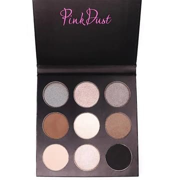 Pink Dust Smoked Eyeshadow Palette - 9 Colors High Pigmented Smokey Eye Shadow - Long Lasting Colorful Eyeshadow Palette Makeup with Frost, Satin, and Matte Shadows