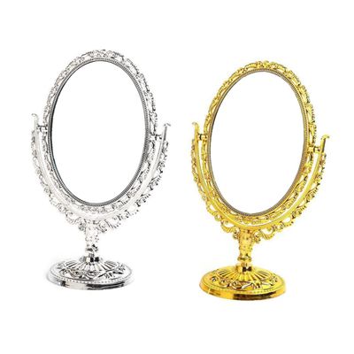 Gogogmee Vintage Compact Mirror Frame Double Sided Makeup Mirror for Home Decor Bedroom