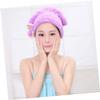 BIUDECO 2pcs Fast Drying Hair Towel Wraps Ultra Absorbent Microfiber Caps for Women Quick-Drying Hair Wraps Purple Watermelon Red for Bath Gym Travel and Sports view 3