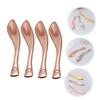 BIUDECO 4pcs Metal Eye Cream Applicator Spoons Reusable Cosmetics Spoon Tool for Facial Creams and Lotions Rose Gold Makeup Spatula for Easy Application and Sub Packaging view 2