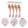 BIUDECO 4pcs Metal Eye Cream Applicator Spoons Reusable Cosmetics Spoon Tool for Facial Creams and Lotions Rose Gold Makeup Spatula for Easy Application and Sub Packaging view 3