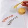 BIUDECO 4pcs Metal Eye Cream Applicator Spoons Reusable Cosmetics Spoon Tool for Facial Creams and Lotions Rose Gold Makeup Spatula for Easy Application and Sub Packaging view 4