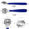 DEXSUR Precision Callus Shaver Razors with 10 Blades - Precision Tools Featuring Replaceable Blades for Long-lasting Use and an Ergonomic Design for Comfortable Grip and Control (Blue) view 2
