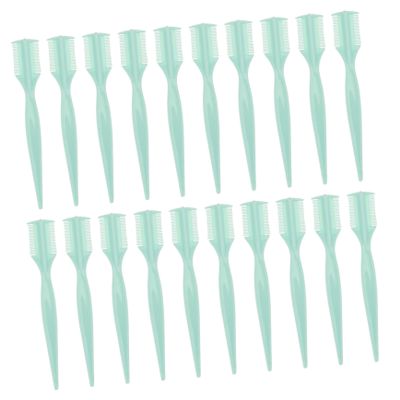 Beatifufu 50pcs Bangs Shaping Combs and Eyelash Separators for Women Portable Makeup Tool for Grooming Eyebrows Lashes and Bangs Random Colors