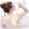 Ipetboom 3pcs Long Handle Bath Ball Scrubber Soft Foaming Bath Flower Tool for Exfoliating Skin and Back Cleaning for Home Shower Use Mixed Colors view 3