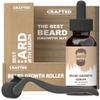 Crafted Beard Growth Kit - Grow a Thicker, Fuller Beard - Complete 3-Month Set with Oils, Roller, and Vitamins (1 Month Kit) view 1