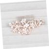 Beatifufu 4pcs Bridal Rhinestone Pearl Hair Combs Alloy Elegant Design for Wedding Prom Party view 4