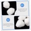 Ipetboom 12bags Non-Medical Cotton Balls for Cosmetic and Salon Use Ultra Absorbent Soft and Gentle for Makeup Removal Nail Care and Household Cleaning view 3