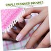Beatifufu Plastic Nail Brush Set Fingernail Scrubber Handle Grip Dust Brush for Nail Art view 3