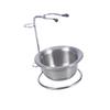 Beatifufu Shaving Stand with Bowl and Brush Holder for Safety Razor Fit for Men Durable and Elegant Design Silver Finish view 1