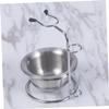 Beatifufu Shaving Stand with Bowl and Brush Holder for Safety Razor Fit for Men Durable and Elegant Design Silver Finish view 4