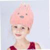 Beatifufu Cartoon Bunny Hair Drying Hat Super Absorbent Towel Cap Boys and Girls Hair Towel Wrap view 4