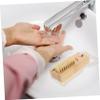 Beatifufu 2pcs Bamboo Fingernail Brush Double-sided Nail Brush for Cleaning Spa Hand Scrubber for Home Travel view 4