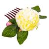Beatifufu Flower Hair Comb for Women Chic Decorative Side Comb Faux Flowers for Weddings Formal Events and Everyday Styling view 1