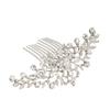 Beatifufu Stunning Bridal Wedding Flower Crystal Rhinestone Women Hair Comb Headpiece for Special Occasions view 4