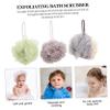 Beatifufu 3pcs Bath Scrubbing Supple Skin Scrubber Bath for Body Cleaning Mixed Colors Bathing Accessories for Exfoliation and Daily Use view 4