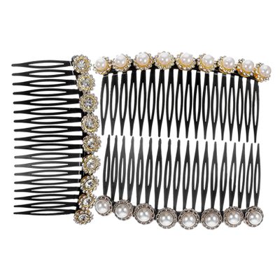 Beatifufu 3pcs Hair Combs for Women Pearl Hair Side Comb Decorative Accessories for Women Girls