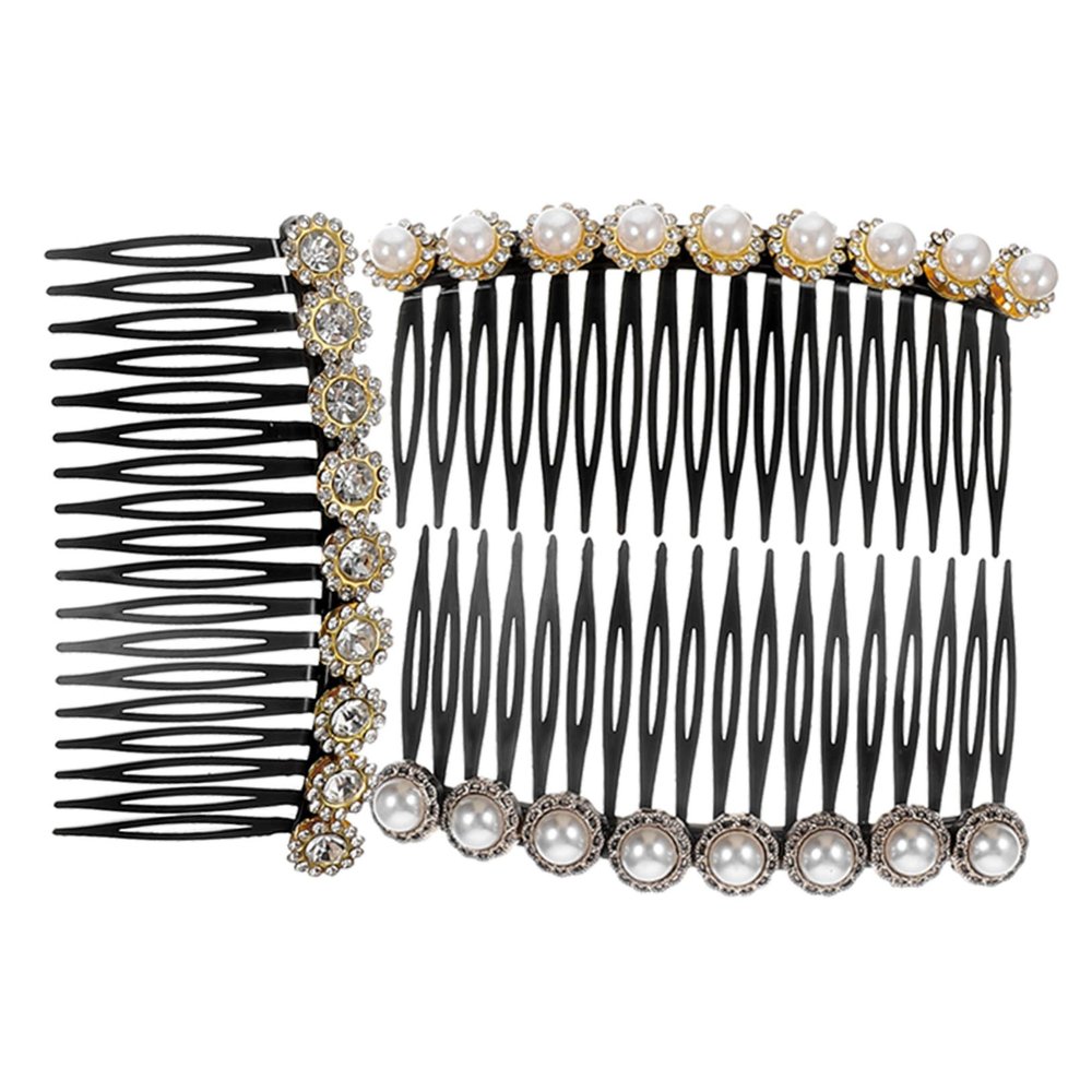 Beatifufu 3pcs Hair Combs for Women Pearl Hair Side Comb Decorative Accessories for Women Girls
