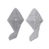 Beatifufu 2pcs Absorbent Hair Wraps for Quick Drying Soft Coral Fleece Hair Drying Hats Grey Durable and Fast Water Absorption view 1