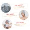 Beatifufu 2pcs Absorbent Hair Wraps for Quick Drying Soft Coral Fleece Hair Drying Hats Grey Durable and Fast Water Absorption view 4