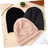 Beatifufu Adjustable Satin Bonnet Cap Silk Hair Bonnet for Sleep Elastic Band Hair Wrap for Braids 3 Pack view 2
