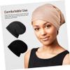 Beatifufu Adjustable Satin Bonnet Cap Silk Hair Bonnet for Sleep Elastic Band Hair Wrap for Braids 3 Pack view 4