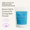 Cape Saltie  Massage Beauty Epsom Salt & Coconut Oil Fizzing Bath Powder in Fairy Floss (1 Bag, 15 oz, 3-5 Soak Experiences) | Soothe Muscles & Aches | Colorful, Aromatic Cotton Candy Scent view 2