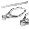 Heavy Duty Precision Toe Nail Clippers for Thick Ingrown Nails - Professional Finger Nail Clippers with Diamond Dusted Nail File - Ensures Durability and Longevity view 1