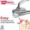 Heavy Duty Precision Toe Nail Clippers for Thick Ingrown Nails - Professional Finger Nail Clippers with Diamond Dusted Nail File - Ensures Durability and Longevity view 4
