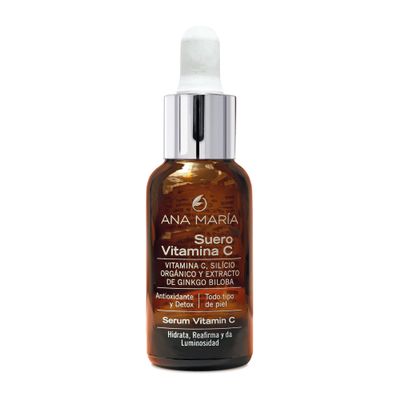 Ana Maria Cosmeticos Antioxidant and Detox Vitamin C Serum for All Skin Types | Vitamin C Serum All type Skins 1.02oz-30mL