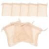 Hoement 8pcs Cotton Soap Storage Bags Drawstring Foaming Pouches for Bathing Exfoliating Mesh Soap Holders Convenient Shower Accessory for and Easy Drying view 1