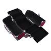 BIUDECO Aluminum Makeup Case Dual-opening Cosmetic Organizer for Travel Storage Spacious Professional Makeup Storage Box for Artists Burgundy with Black Trim view 1