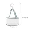 Hohopeti 4pcs Hanging Drying Net for Makeup Sponges and Brushes Cosmetic Tool Holder Durable Mesh Rack for Bathroom and Laundry for Organizing Items Grey Pink Matcha view 4