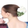 Blooming Artificial Flowers Hair Buns for Wedding, Party, and Other Occassions view 4
